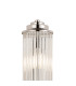 Fairport 2 Light Glass Rod Wall E14 IP44 Polished Nickel/Clear Glass Rods-8