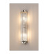 Fairport 2 Light Glass Rod Wall E14 IP44 Polished Nickel/Clear Glass Rods-11