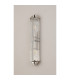 Fairport 2 Light Glass Rod Wall E14 IP44 Polished Nickel/Clear Glass Rods-12