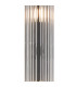 Fairport 2 Light Glass Rod Wall E14 IP44 Satin Black/Clear Glass Rods-6