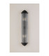 Fairport 2 Light Glass Rod Wall E14 IP44 Satin Black/Clear Glass Rods-10