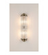 Fairport 2 Light Glass Rod Wall G9 IP44 Antique Brass/Clear Glass Rods-3