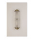 Fairport 2 Light Glass Rod Wall G9 IP44 Antique Brass/Clear Glass Rods-10