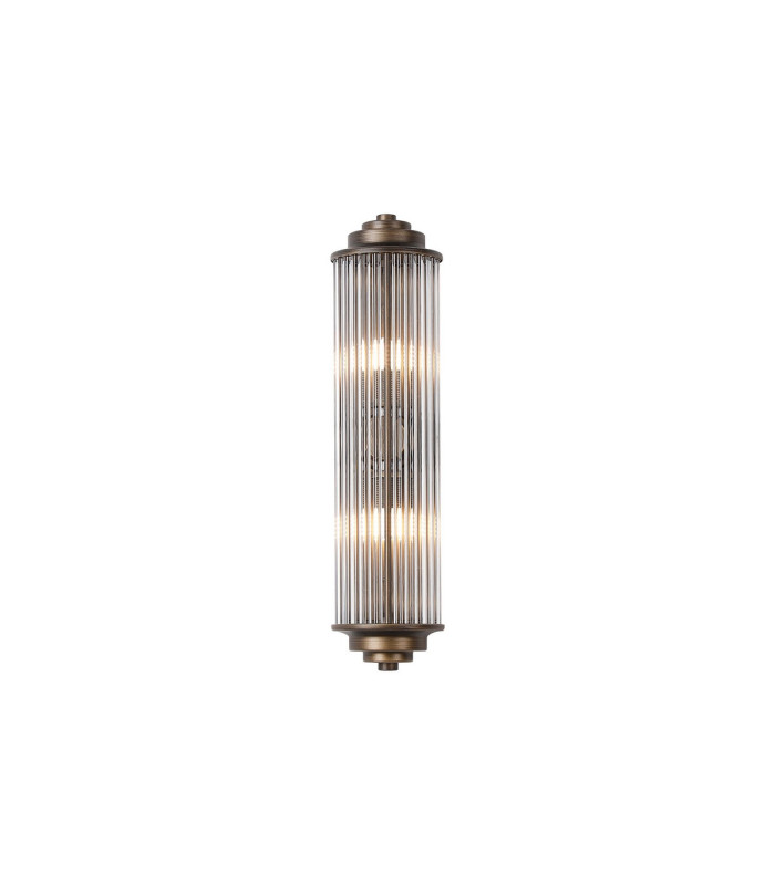 Fairport 2 Light Glass Rod Wall G9 IP44 Bronze/Clear Glass Rods-1