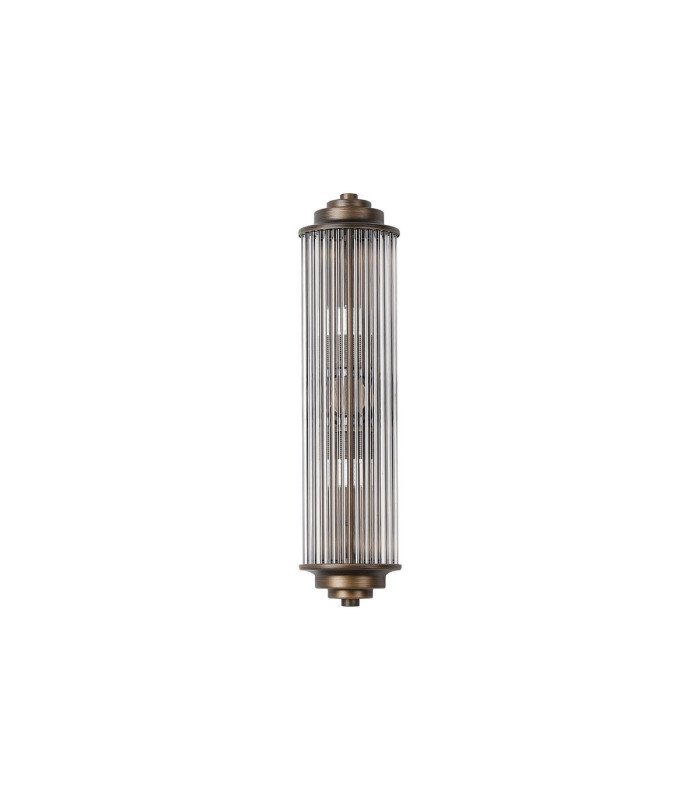Fairport 2 Light Glass Rod Wall G9 IP44 Bronze/Clear Glass Rods-4