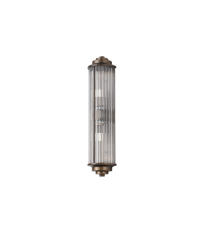 Fairport 2 Light Glass Rod Wall G9 IP44 Bronze/Clear Glass Rods-8