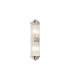 Fairport 2 Light Glass Rod Wall G9 IP44 Polished Nickel/Clear Glass Rods-5