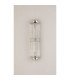 Fairport 2 Light Glass Rod Wall G9 IP44 Polished Nickel/Clear Glass Rods-10