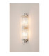 Fairport 2 Light Glass Rod Wall G9 IP44 Polished Nickel/Clear Glass Rods-11