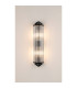 Fairport 2 Light Glass Rod Wall G9 IP44 Satin Black/Clear Glass Rods-3