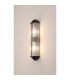 Fairport 2 Light Glass Rod Wall G9 IP44 Satin Black/Clear Glass Rods-12