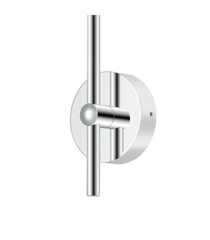 Tivoli Curved Arm Wall Light 1 Light G9 IP44 Polished Chrome/Smoke Smooth Round Glass-6