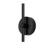 Tivoli Curved Arm Wall Light 1 Light G9 IP44 Satin Black/Opal Smooth Round Glass-6