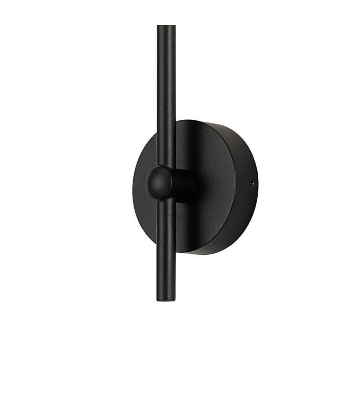 Tivoli Curved Arm Wall Light 1 Light G9 IP44 Satin Black/Opal Smooth Round Glass-6