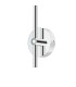 Tivoli Curved Arm Wall Light 1 Light G9 IP44 Polished Chrome/Clear Ribbed Round Glass-6