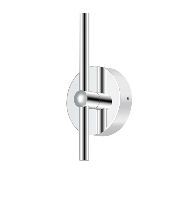 Tivoli Curved Arm Wall Light 1 Light G9 IP44 Polished Chrome/Clear Ribbed Round Glass-6