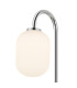 Tivoli Curved Arm Wall Light 1 Light G9 IP44 Polished Chrome/Opal Smooth Tubular Glass-5