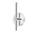 Tivoli Curved Arm Wall Light 1 Light G9 IP44 Polished Chrome/Opal Smooth Tubular Glass-6