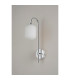 Tivoli Curved Arm Wall Light 1 Light G9 IP44 Polished Chrome/Opal Smooth Tubular Glass-7