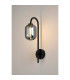 Tivoli Curved Arm Wall Light 1 Light G9 IP44 Satin Black/Smoke Smooth Tubular Glass-3