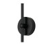 Tivoli Curved Arm Wall Light 1 Light G9 IP44 Satin Black/Smoke Smooth Tubular Glass-6