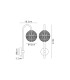 Tivoli Curved Arm Wall Light 1 Light G9 IP44 Satin Black/Clear Cross Pattern Round Glass-2
