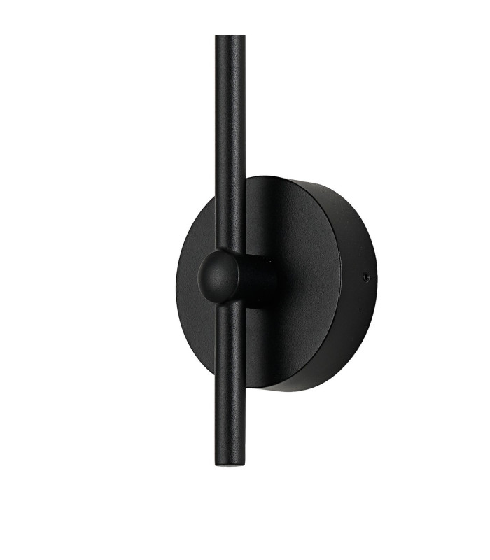 Tivoli Curved Arm Wall Light 1 Light G9 IP44 Satin Black/Clear Cross Pattern Round Glass-6