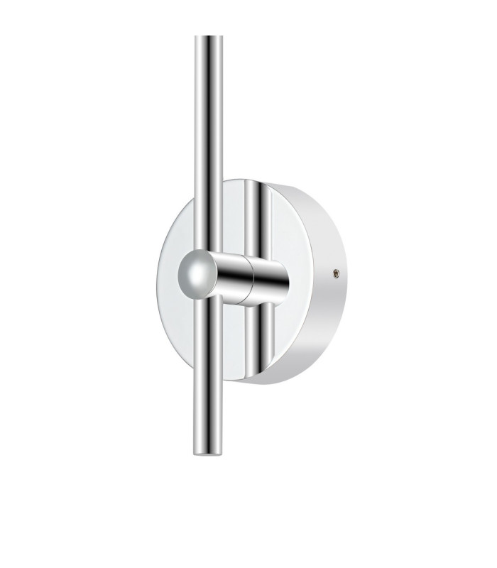 Tivoli Curved Arm Wall Light 1 Light G9 IP44 Polished Chrome/Clear Dune Effect Round Glass-6
