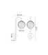 Tivoli Curved Arm Wall Light 1 Light G9 IP44 Polished Chrome/Clear Swirl Round Glass-2