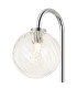 Tivoli Curved Arm Wall Light 1 Light G9 IP44 Polished Chrome/Clear Swirl Round Glass-5