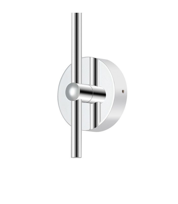 Tivoli Curved Arm Wall Light 1 Light G9 IP44 Polished Chrome/Clear Swirl Round Glass-6