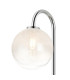 Tivoli Curved Arm Wall Light 1 Light G9 IP44 Polished Chrome/White Two-Tone Snow Specks Round Glass-5