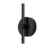 Tivoli Curved Arm Wall Light 1 Light G9 IP44 Satin Black/Opal Round Segment Glass-6
