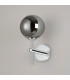 Tivoli Medium Arm Wall Light 1 Light G9 IP44 Polished Chrome/Smoke Smooth Round Glass-7