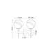Tivoli Medium Arm Wall Light 1 Light G9 IP44 Satin Black/Grey Round Marble Effect Glass-2