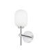 Tivoli Medium Arm Wall Light 1 Light G9 IP44 Polished Chrome/Opal Smooth Tubular Glass-4