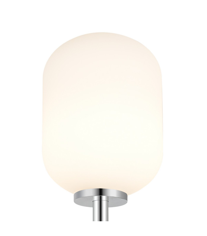 Tivoli Medium Arm Wall Light 1 Light G9 IP44 Polished Chrome/Opal Smooth Tubular Glass-5