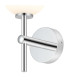 Tivoli Medium Arm Wall Light 1 Light G9 IP44 Polished Chrome/Opal Smooth Tubular Glass-6