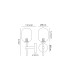 Tivoli Medium Arm Wall Light 1 Light G9 IP44 Satin Black/Smoke Smooth Tubular Glass-2