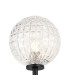Tivoli Medium Arm Wall Light 1 Light G9 IP44 Satin Black/Clear Cross Pattern Round Glass-5