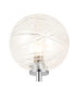 Tivoli Medium Arm Wall Light 1 Light G9 IP44 Polished Chrome/Clear Dune Effect Round Glass-5