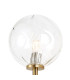 Tivoli Medium Arm Wall Light 1 Light G9 IP44 Brass Gold/Clear Waved Round Glass-5