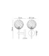 Tivoli Medium Arm Wall Light 1 Light G9 IP44 Polished Chrome/Clear Swirl Round Glass-2