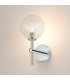 Tivoli Medium Arm Wall Light 1 Light G9 IP44 Polished Chrome/Clear Swirl Round Glass-3