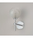 Tivoli Medium Arm Wall Light 1 Light G9 IP44 Polished Chrome/White Two-Tone Snow Specks Round Glass-7