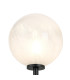 Tivoli Medium Arm Wall Light 1 Light G9 IP44 Satin Black/White/Clear Two-Tone Snow Specks Round Glass-6