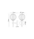 Tivoli Medium Arm Wall Light 1 Light G9 IP44 Satin Black/Opal Round Segment Glass-2