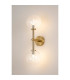 Tivoli Medium Arm Wall Light 2 Light G9 IP44 Brass Gold/Clear Smooth Round Glass-3