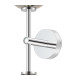 Tivoli Medium Arm Wall Light 2 Light G9 IP44 Polished Chrome/Smoke Smooth Round Glass-8