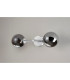 Tivoli Medium Arm Wall Light 2 Light G9 IP44 Polished Chrome/Smoke Smooth Round Glass-12